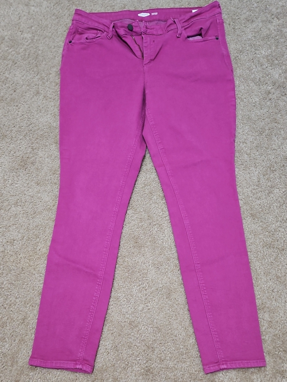 Old Navy Fuchsia Rockstar Jeans